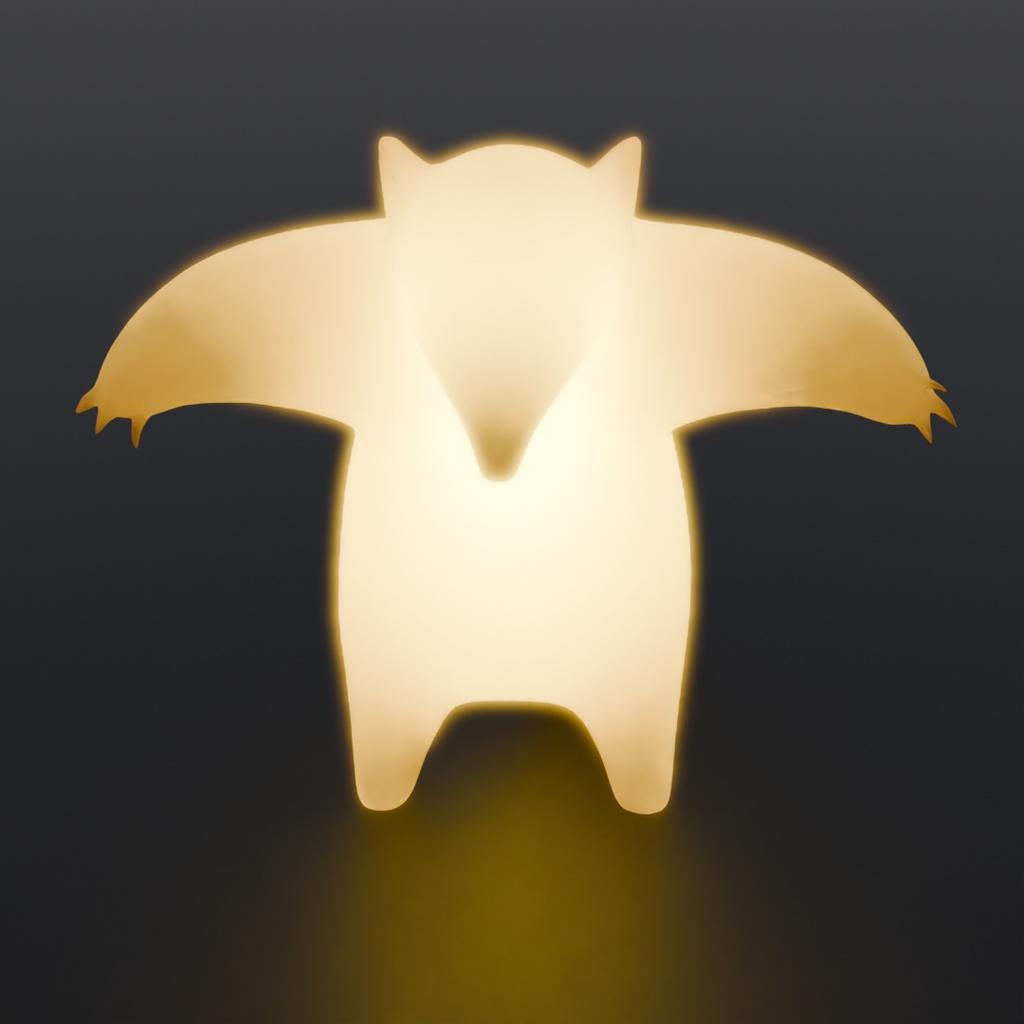 【Blender】 威嚇するアリクイの間接照明 Indirect lighting of a menacing anteater