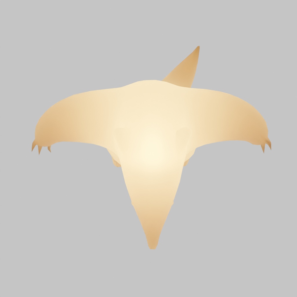 【Blender】 威嚇するアリクイの間接照明 Indirect lighting of a menacing anteater