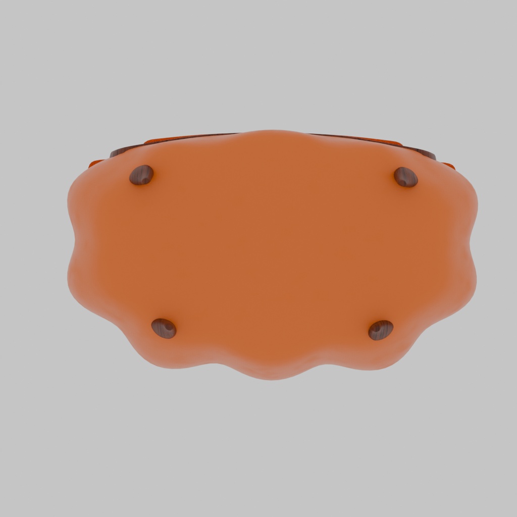 【Blender】 パンプキンのソファ Pumpkin sofa