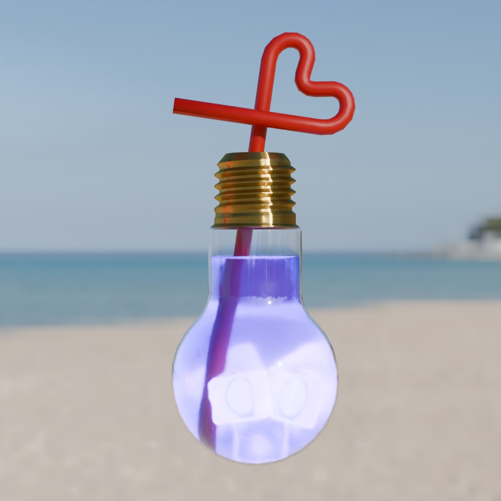 【Blender】 電球ソーダ 6カラー Light-bulb Soda