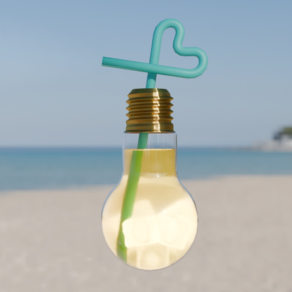 【Blender】 電球ソーダ 6カラー Light-bulb Soda