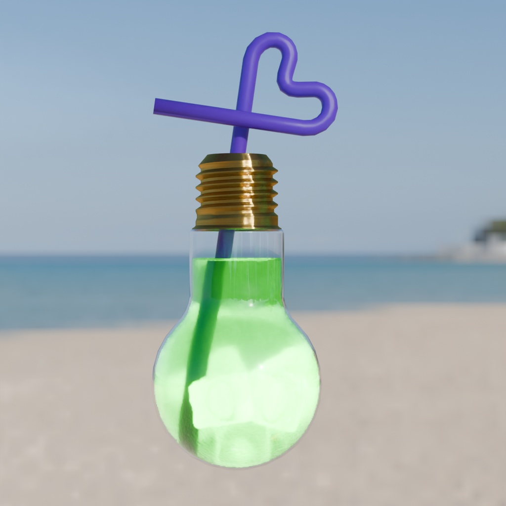 【Blender】 電球ソーダ 6カラー Light-bulb Soda