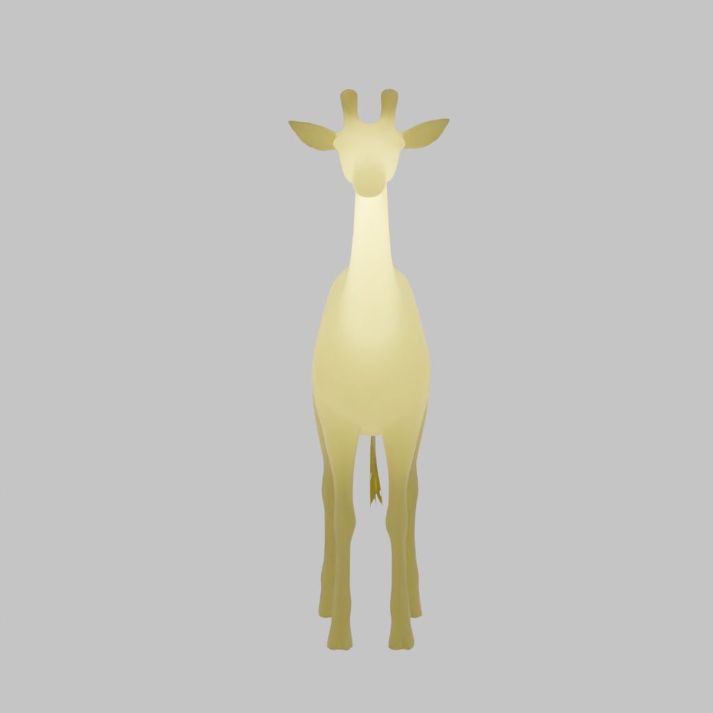 【Blender】 キリンの間接照明 Indirect giraffe lighting