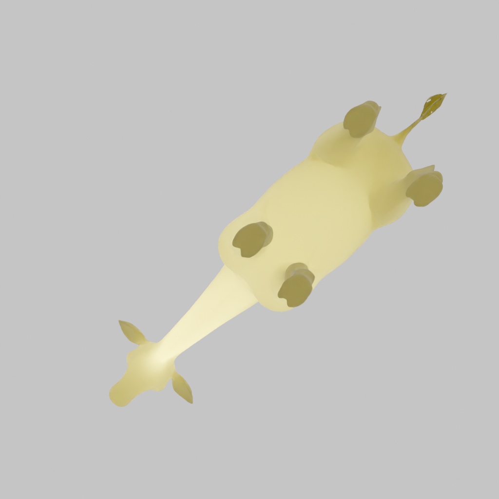 【Blender】 キリンの間接照明 Indirect giraffe lighting