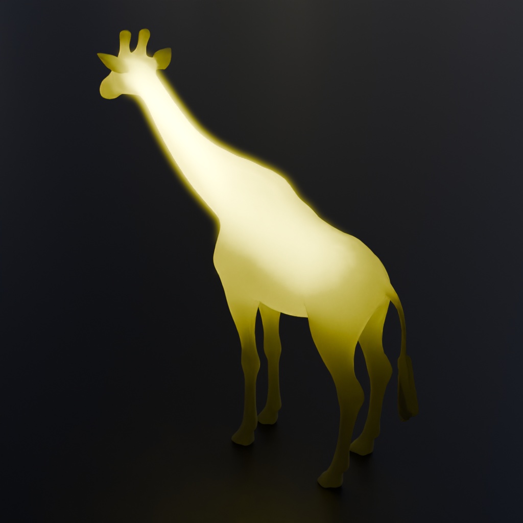 【Blender】 キリンの間接照明 Indirect giraffe lighting