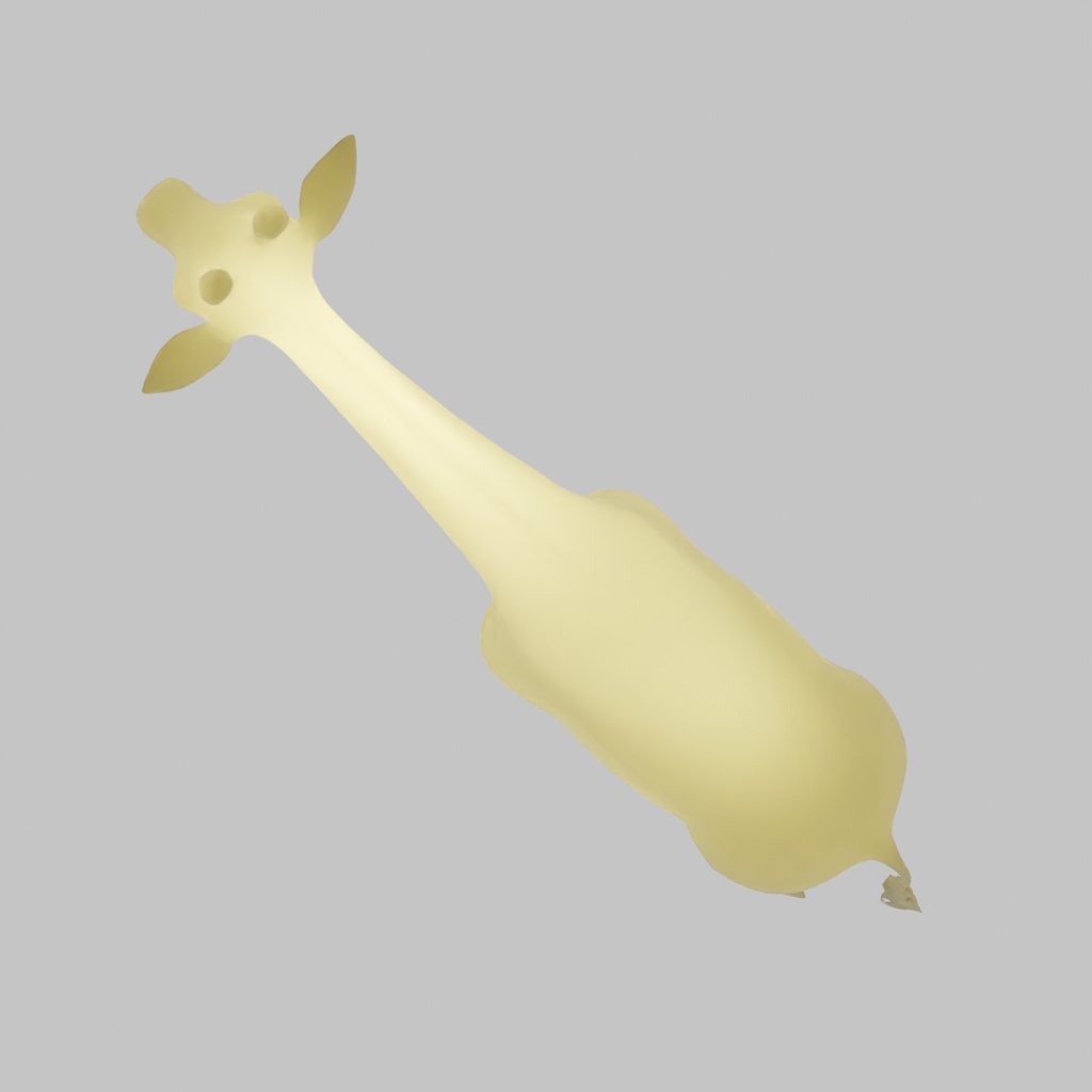 【Blender】 キリンの間接照明 Indirect giraffe lighting