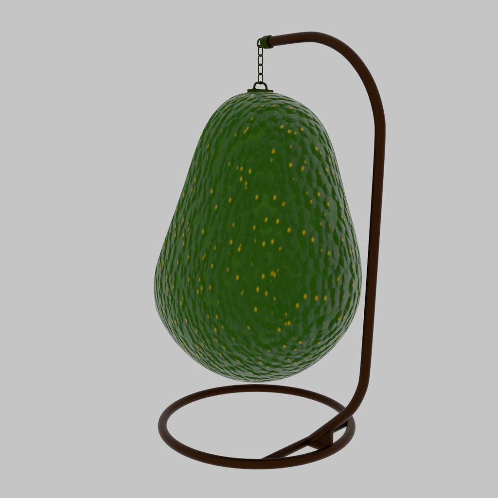 【Blender】 アボカドのハンギングチェア Avocado hanging chair