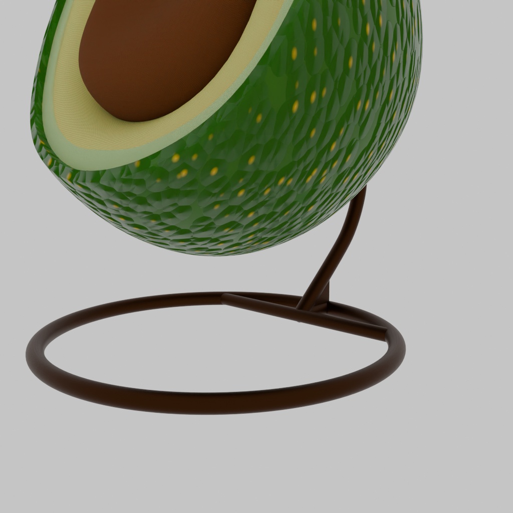 【Blender】 アボカドのハンギングチェア Avocado hanging chair