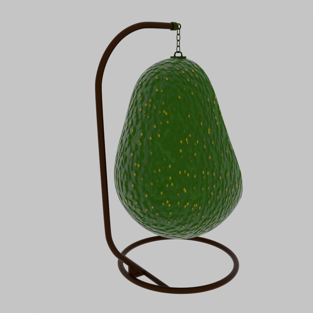 【Blender】 アボカドのハンギングチェア Avocado hanging chair