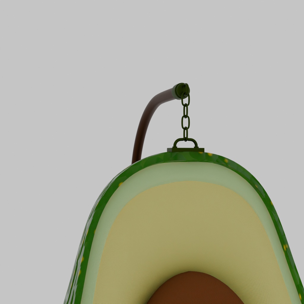 【Blender】 アボカドのハンギングチェア Avocado hanging chair