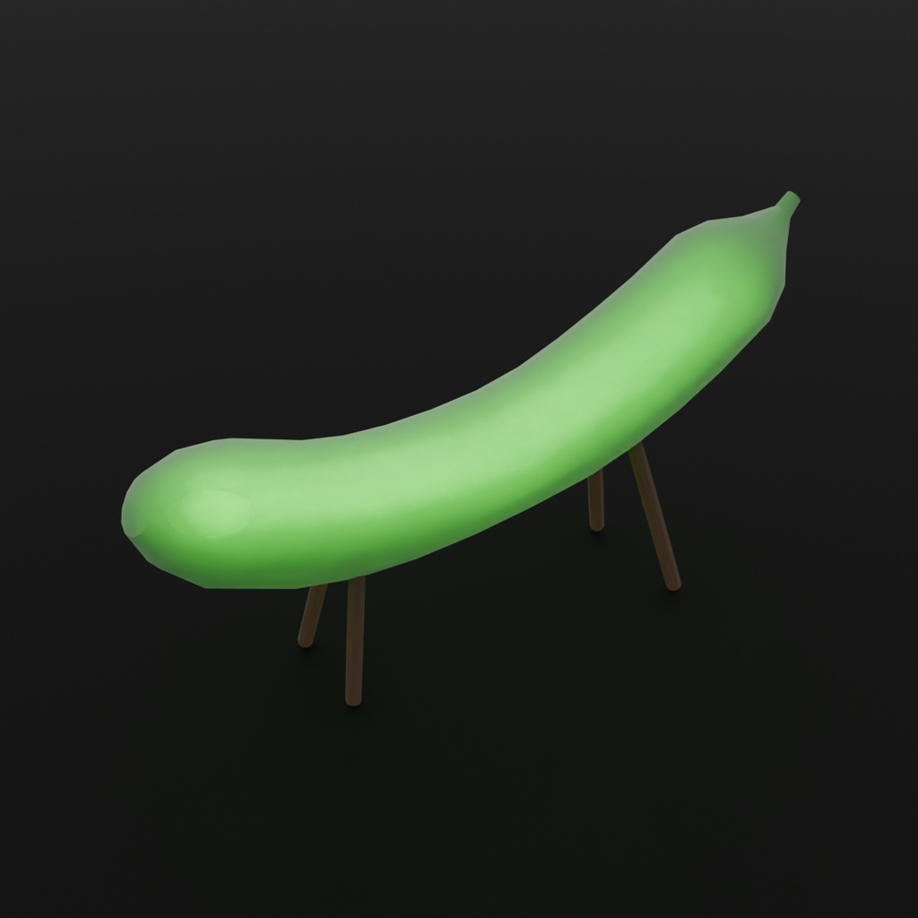 【Blender】 精霊馬の間接照明 Indirect lighting for spirit horses