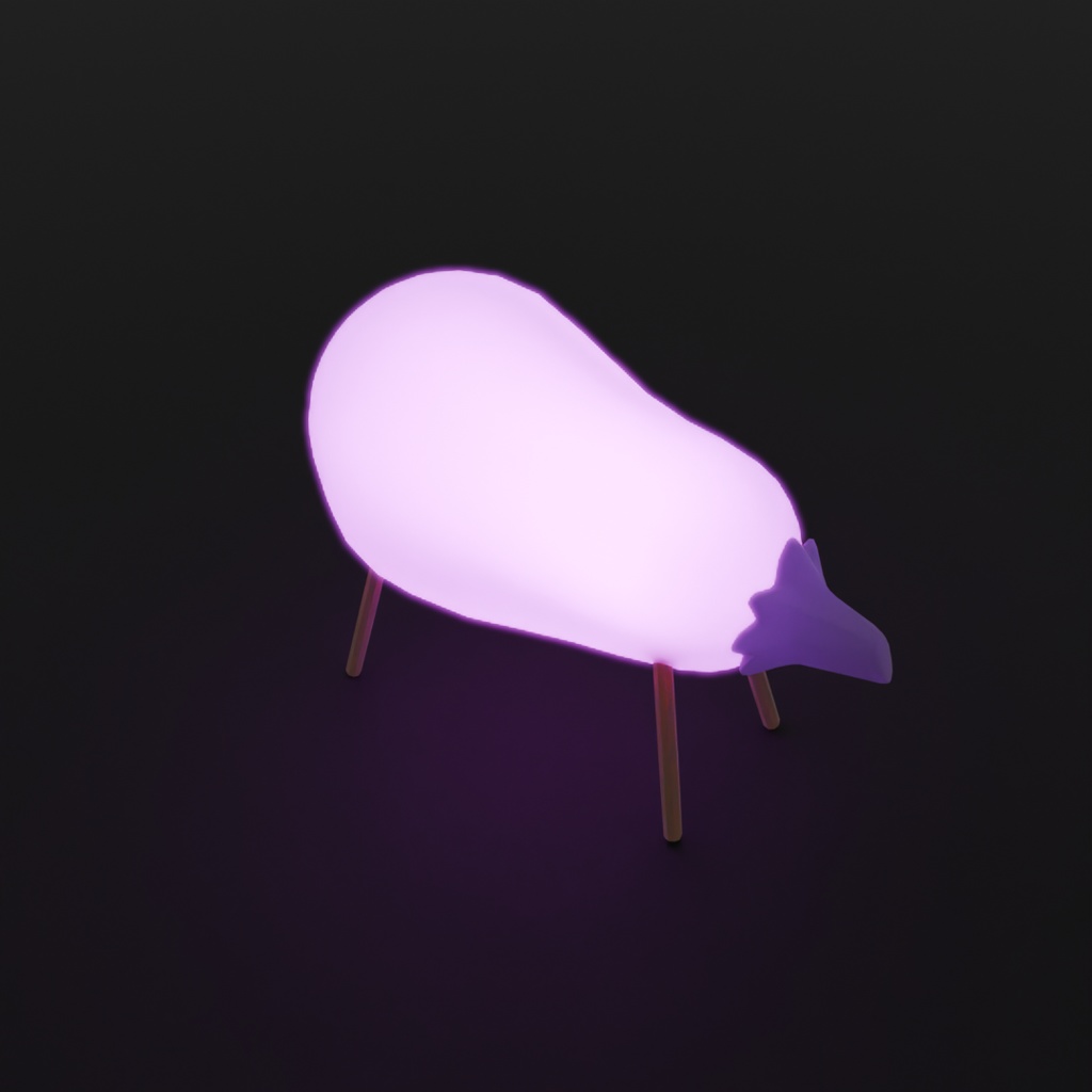 【Blender】 精霊馬の間接照明 Indirect lighting for spirit horses