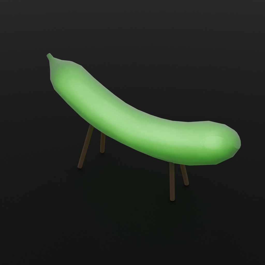 【Blender】 精霊馬の間接照明 Indirect lighting for spirit horses