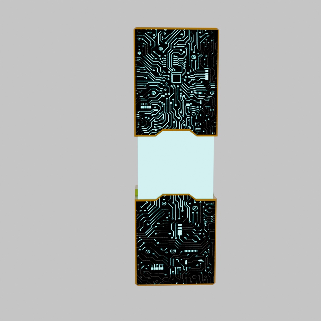 【Blender】 SFっぽい電子回路のライト Sci-fi-like electronic circuit lights