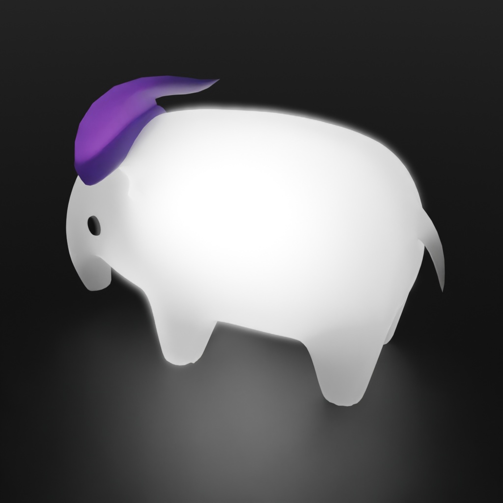 【Blender】 バクの間接照明 Indirect lighting for tapir