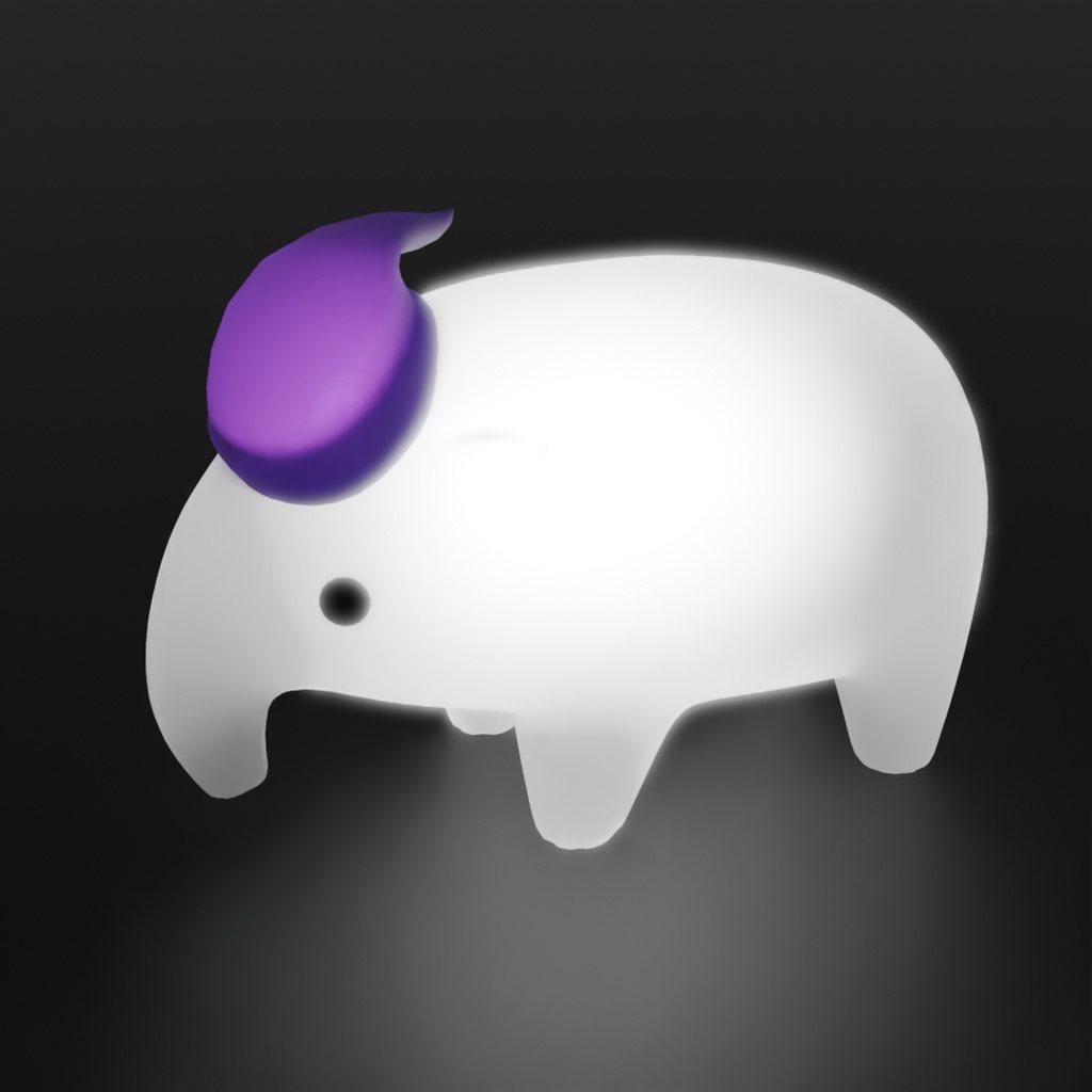 【Blender】 バクの間接照明 Indirect lighting for tapir