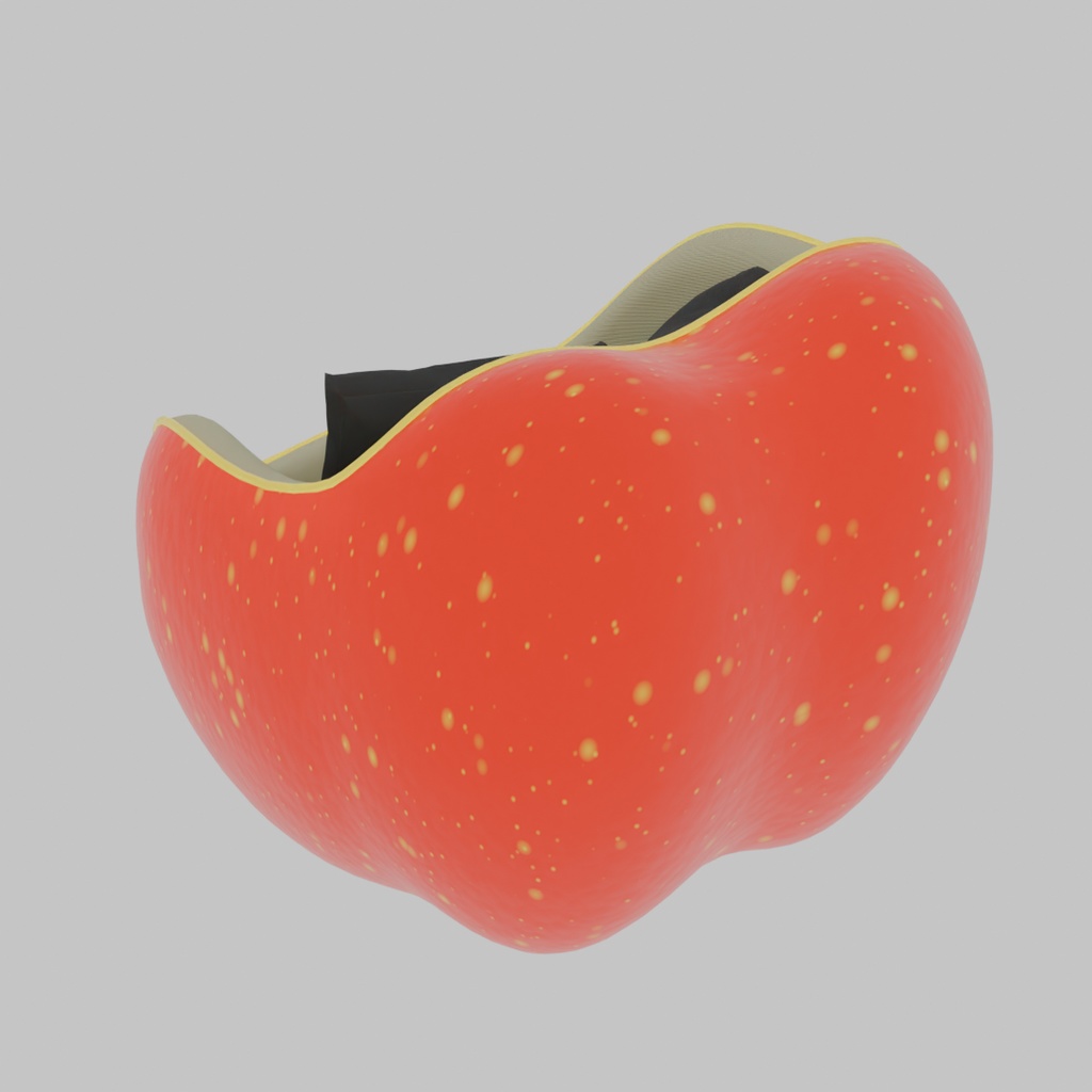 【Blender】 リンゴのソファ Apple Sofa