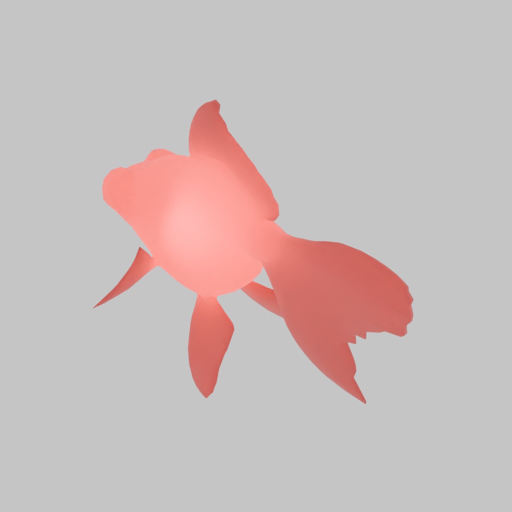 【Blender】 出目金の間接照明 Indirect lighting of Telescope Goldfish