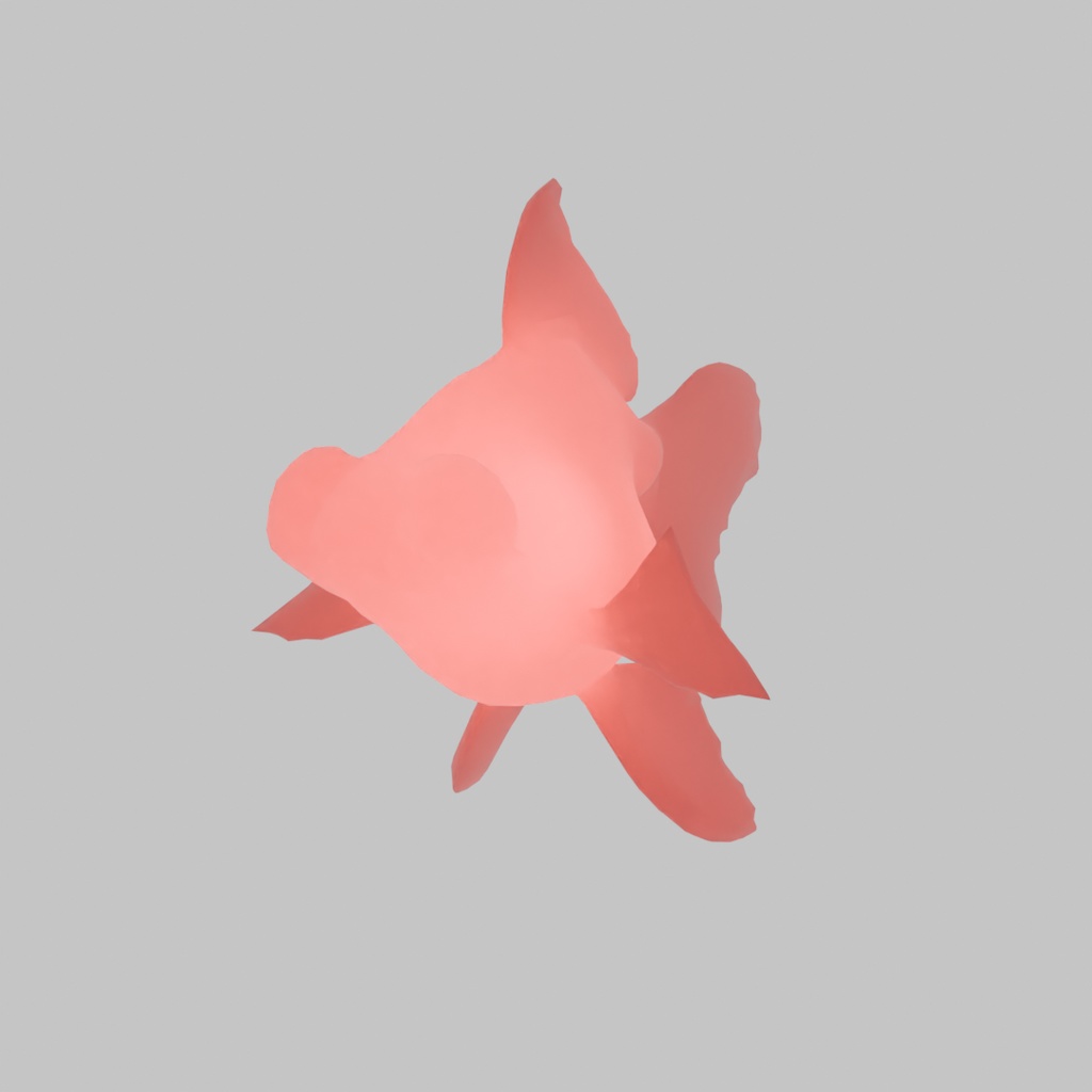 【Blender】 出目金の間接照明 Indirect lighting of Telescope Goldfish