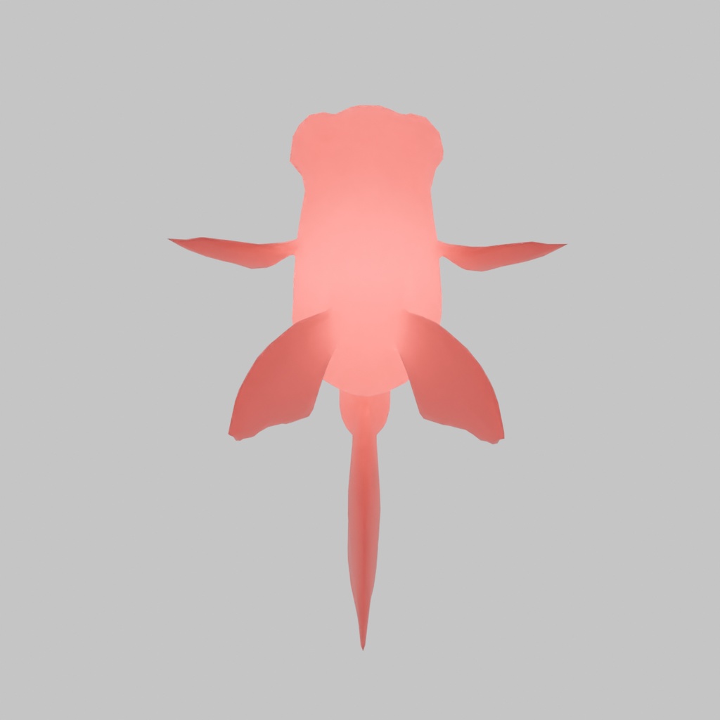 【Blender】 出目金の間接照明 Indirect lighting of Telescope Goldfish