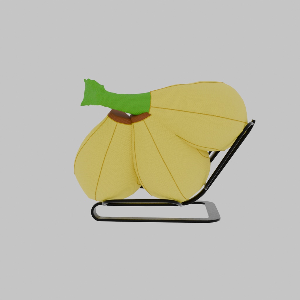 【Blender】バナナのソファ Banana Sofa