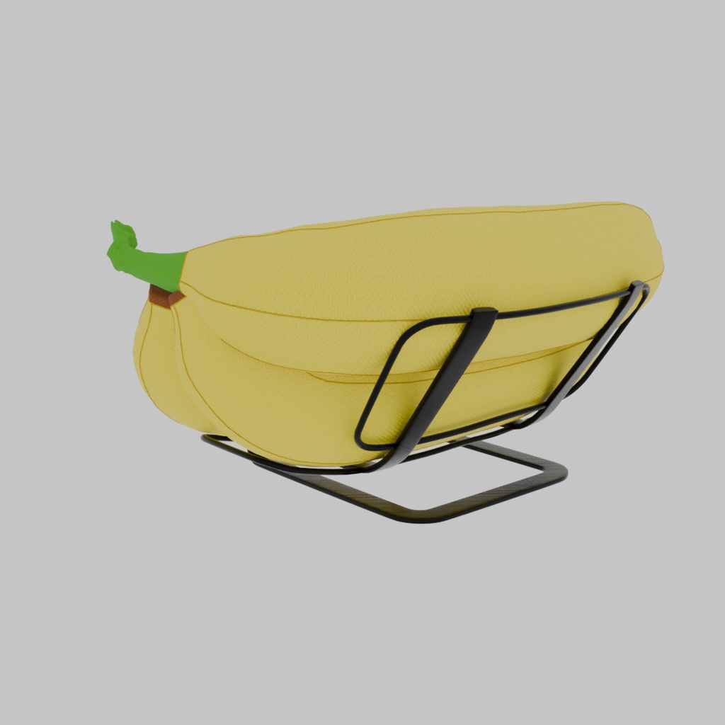 【Blender】バナナのソファ Banana Sofa
