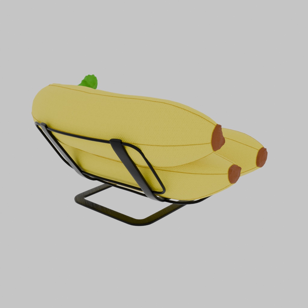 【Blender】バナナのソファ Banana Sofa
