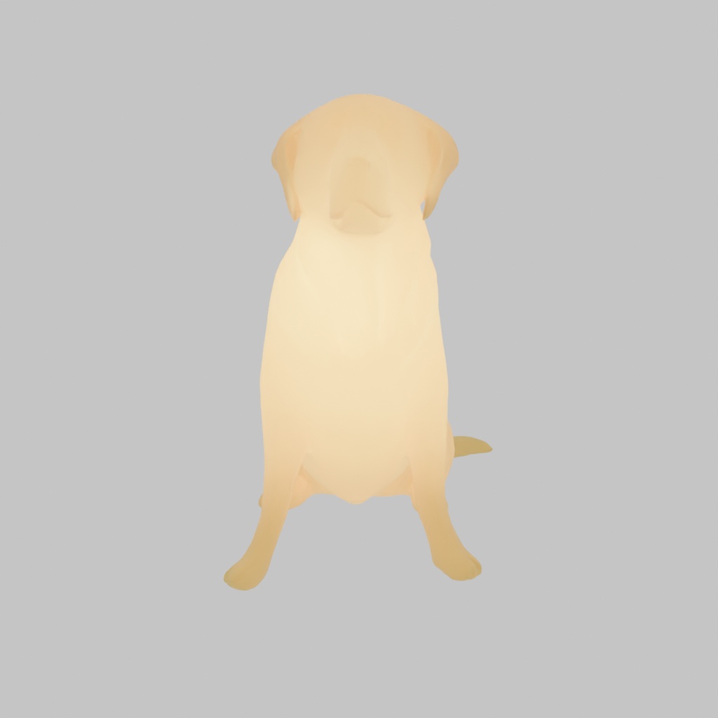 【Blender】 ゴールデンレトリーバーの間接照明 Indirect lighting for Golden Retriever