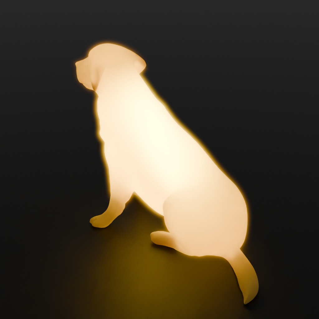 【Blender】 ゴールデンレトリーバーの間接照明 Indirect lighting for Golden Retriever