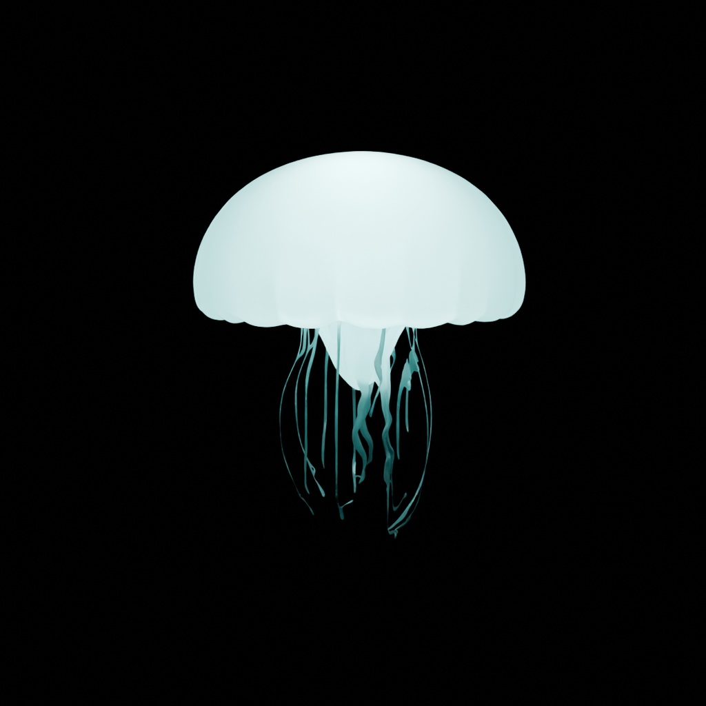 【Blender】 クラゲの間接照明 Indirect lighting for jellyfish