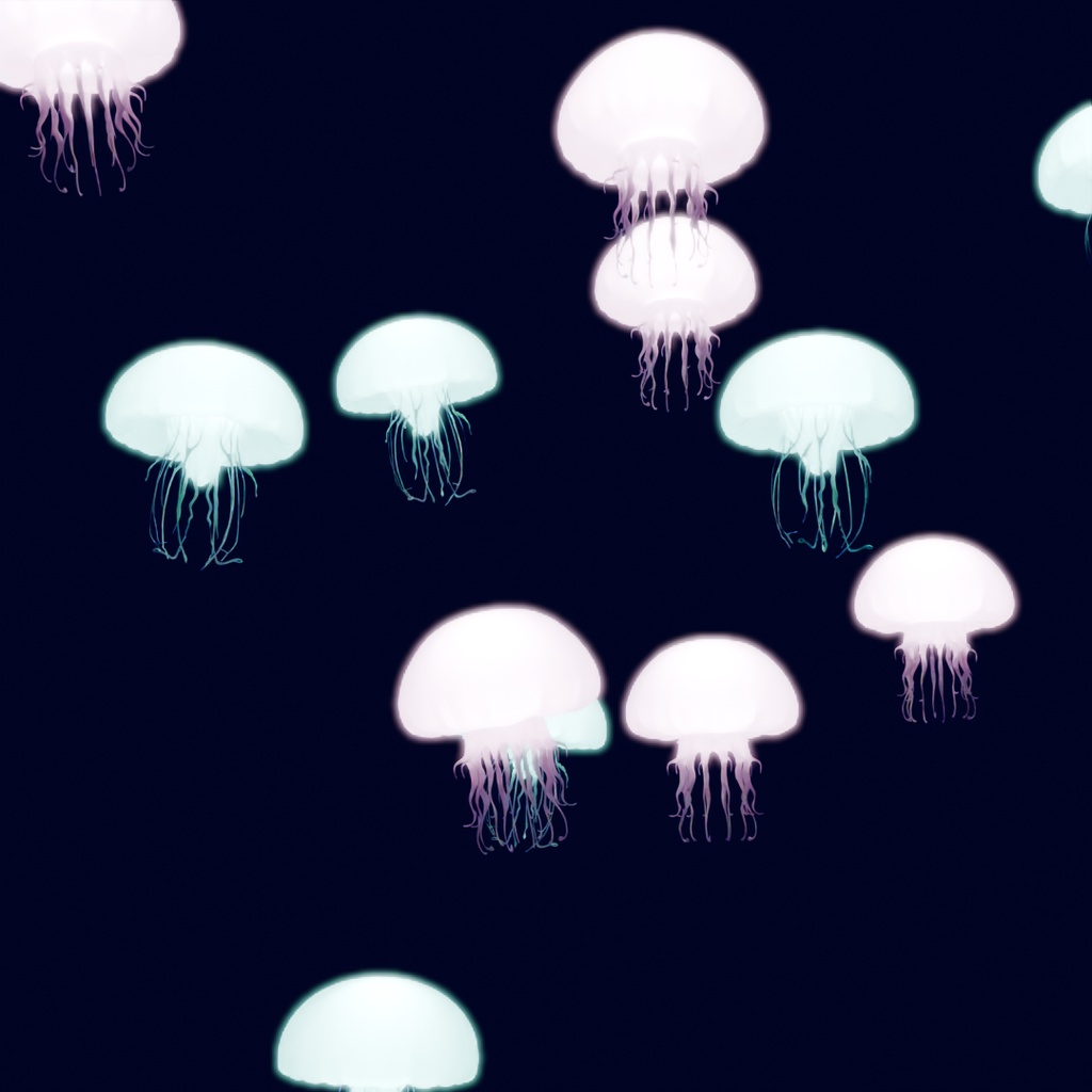 【Blender】 クラゲの間接照明 Indirect lighting for jellyfish