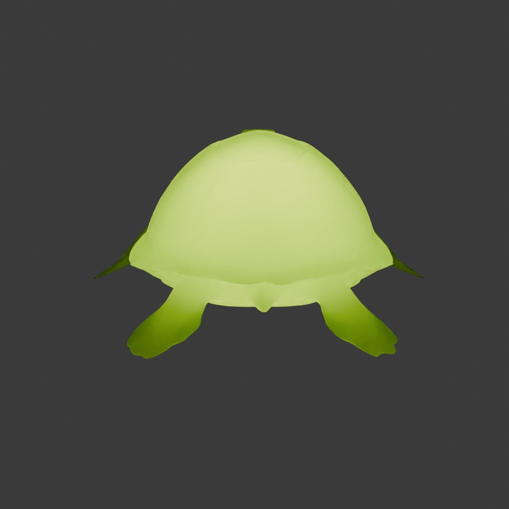 【Blender】 ウミガメの間接照明 Indirect lighting for sea turtle