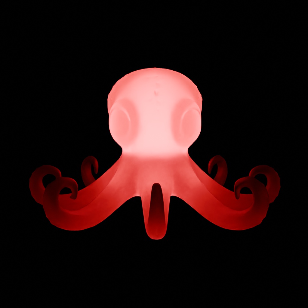 【Blender】 タコの間接照明 Indirect lighting for octopus