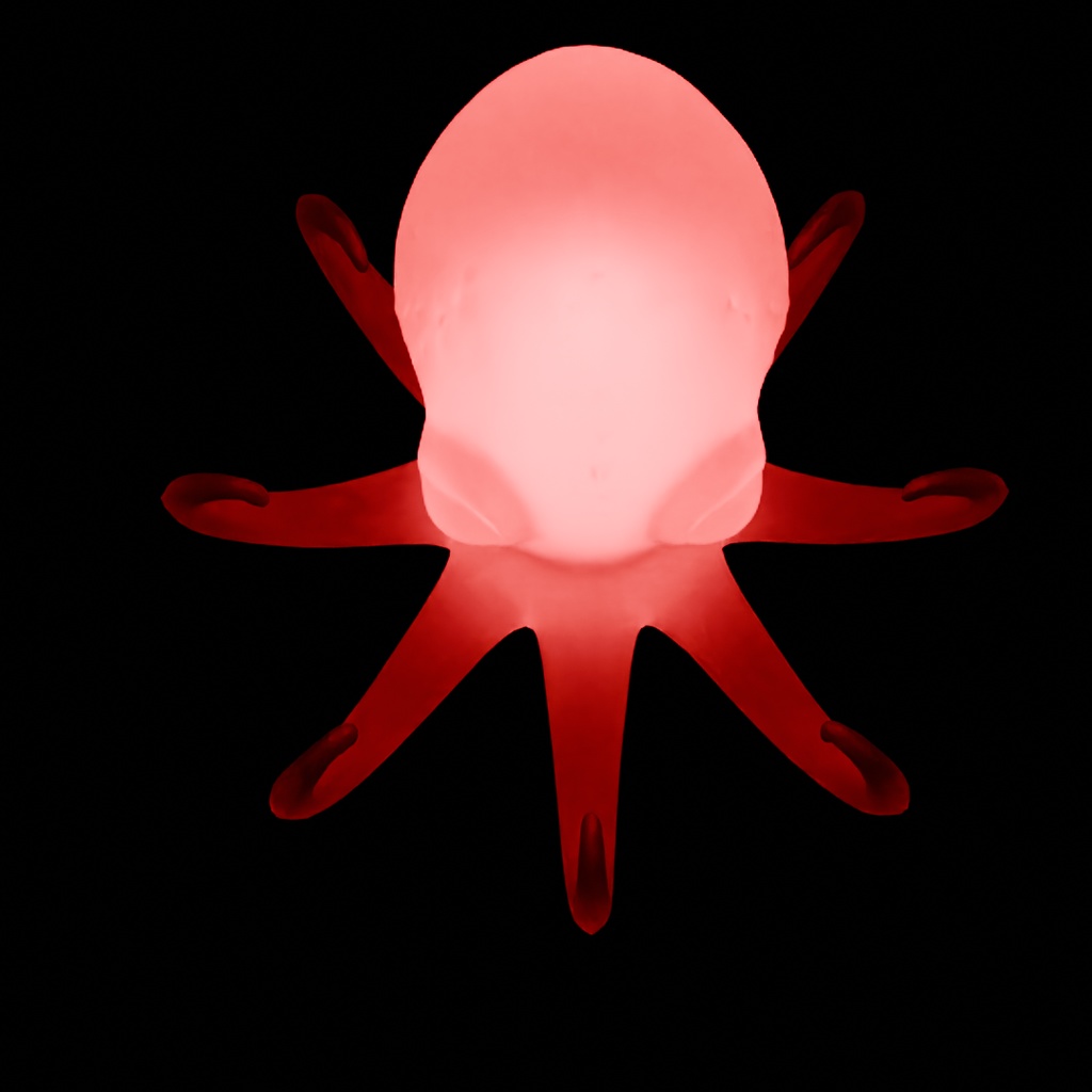 【Blender】 タコの間接照明 Indirect lighting for octopus