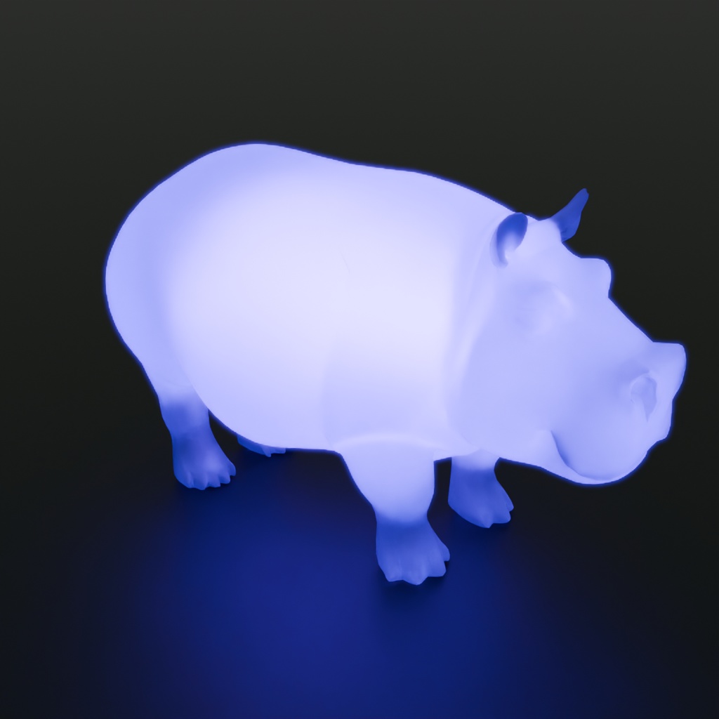 【Blender】 カバの間接照明 Indirect hippo lighting