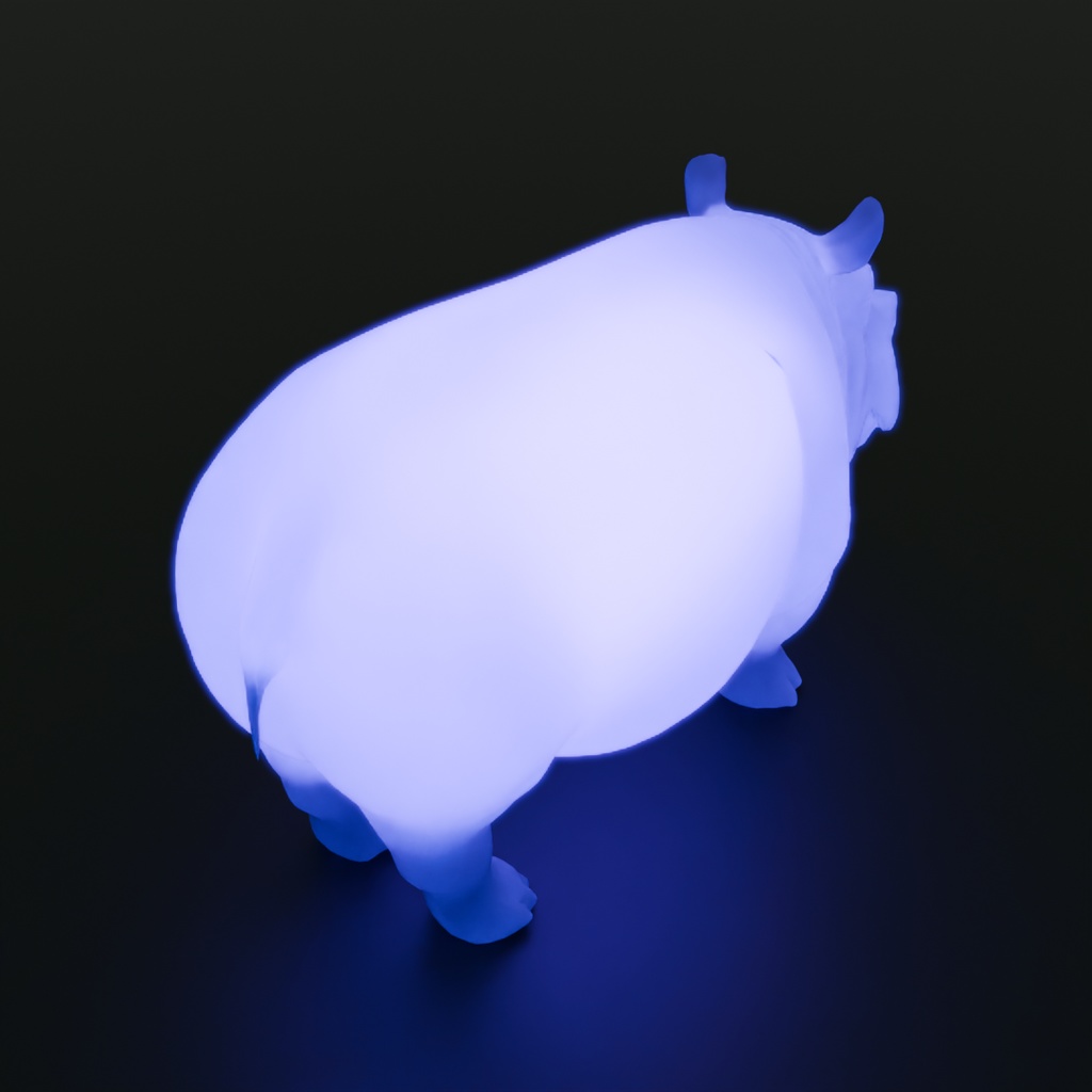 【Blender】 カバの間接照明 Indirect hippo lighting