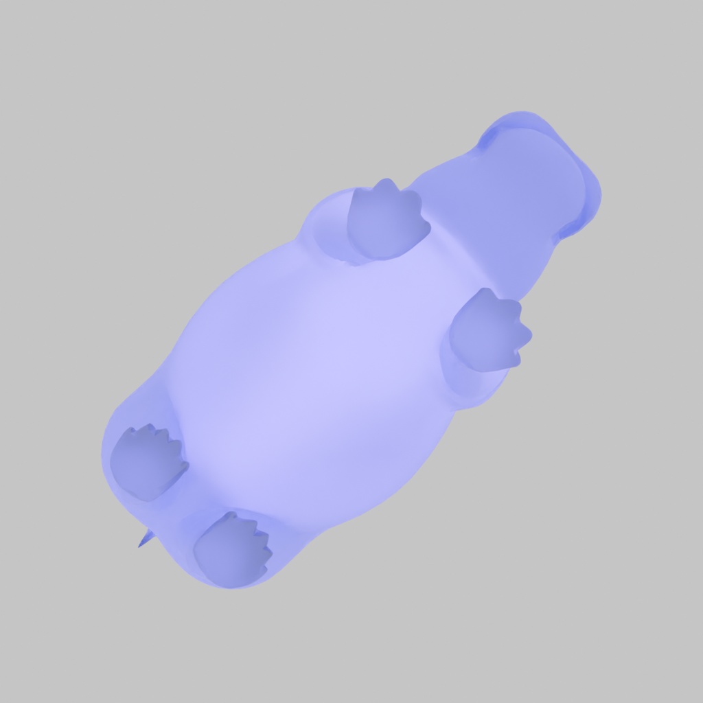 【Blender】 カバの間接照明 Indirect hippo lighting