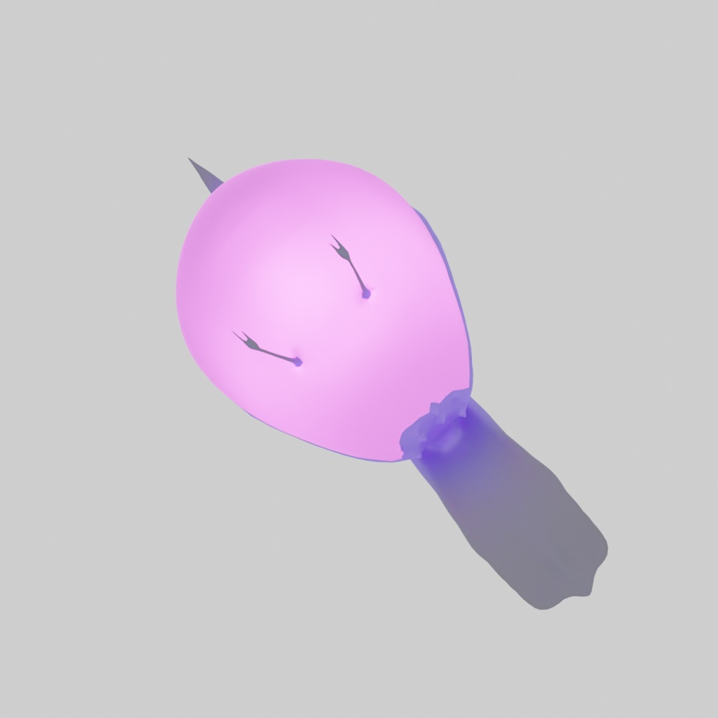 【Blender】 ピンクロビンの間接照明 Indirect lighting of pink robin