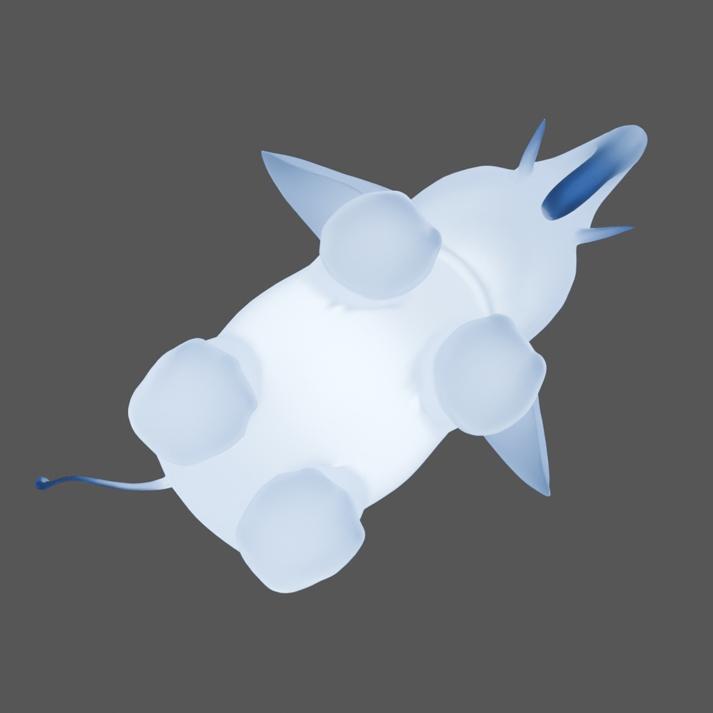 【Blender】 ゾウの間接照明 Indirect lighting for elephant