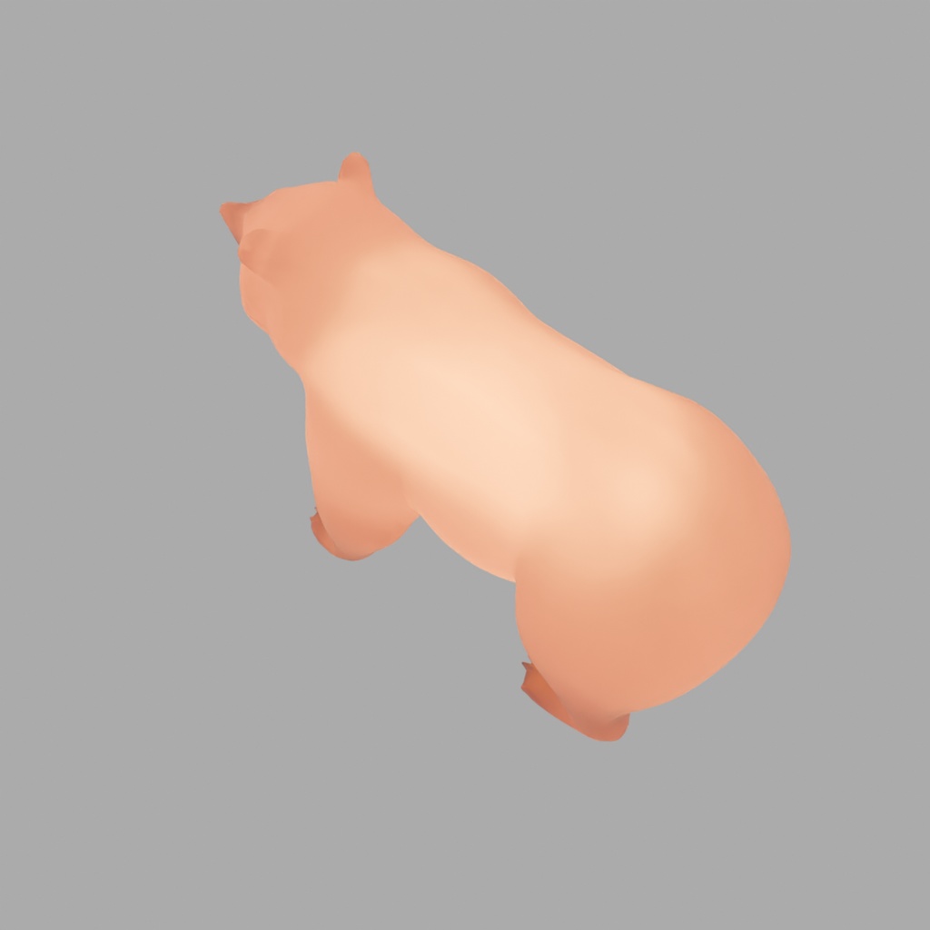 【Blender】 クマの間接照明 Indirect lighting of Bear