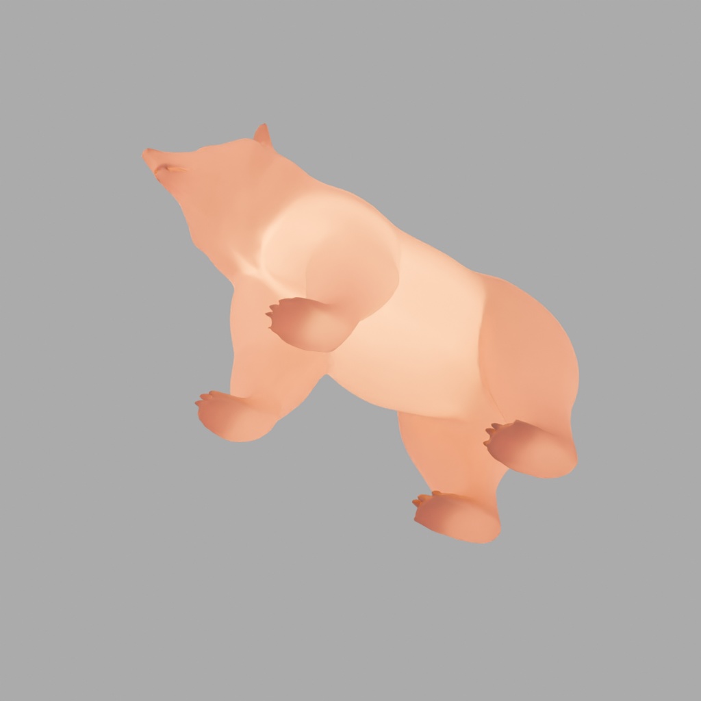 【Blender】 クマの間接照明 Indirect lighting of Bear