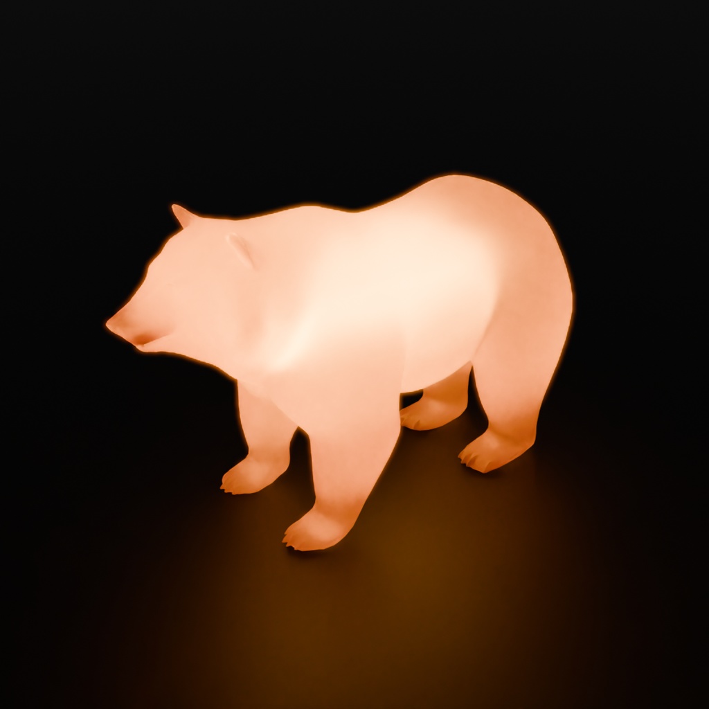 【Blender】 クマの間接照明 Indirect lighting of Bear