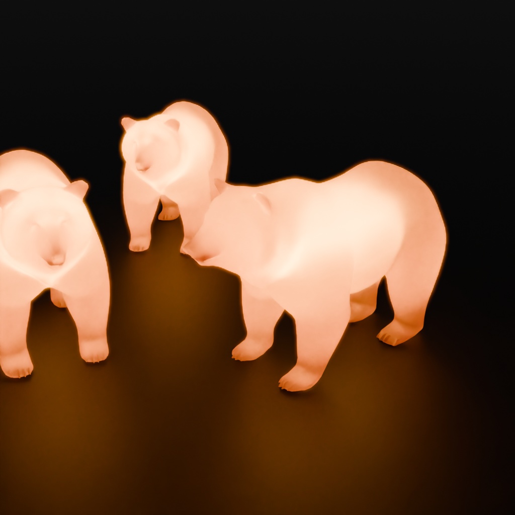 【Blender】 クマの間接照明 Indirect lighting of Bear