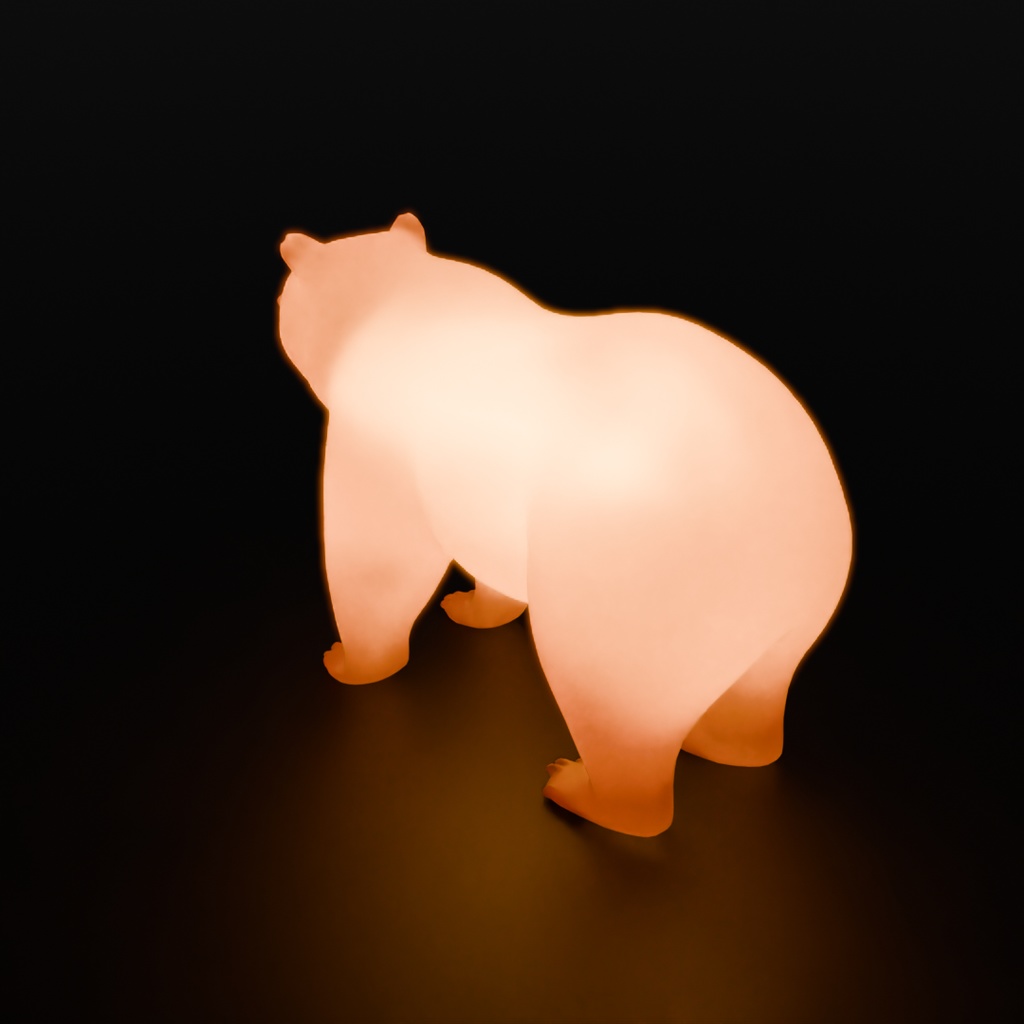 【Blender】 クマの間接照明 Indirect lighting of Bear