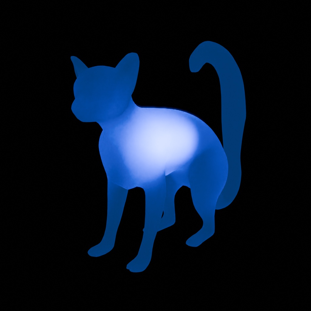 【Blender】 ワオキツネザルの間接照明 Indirect lighting for the ring-tailed lemur