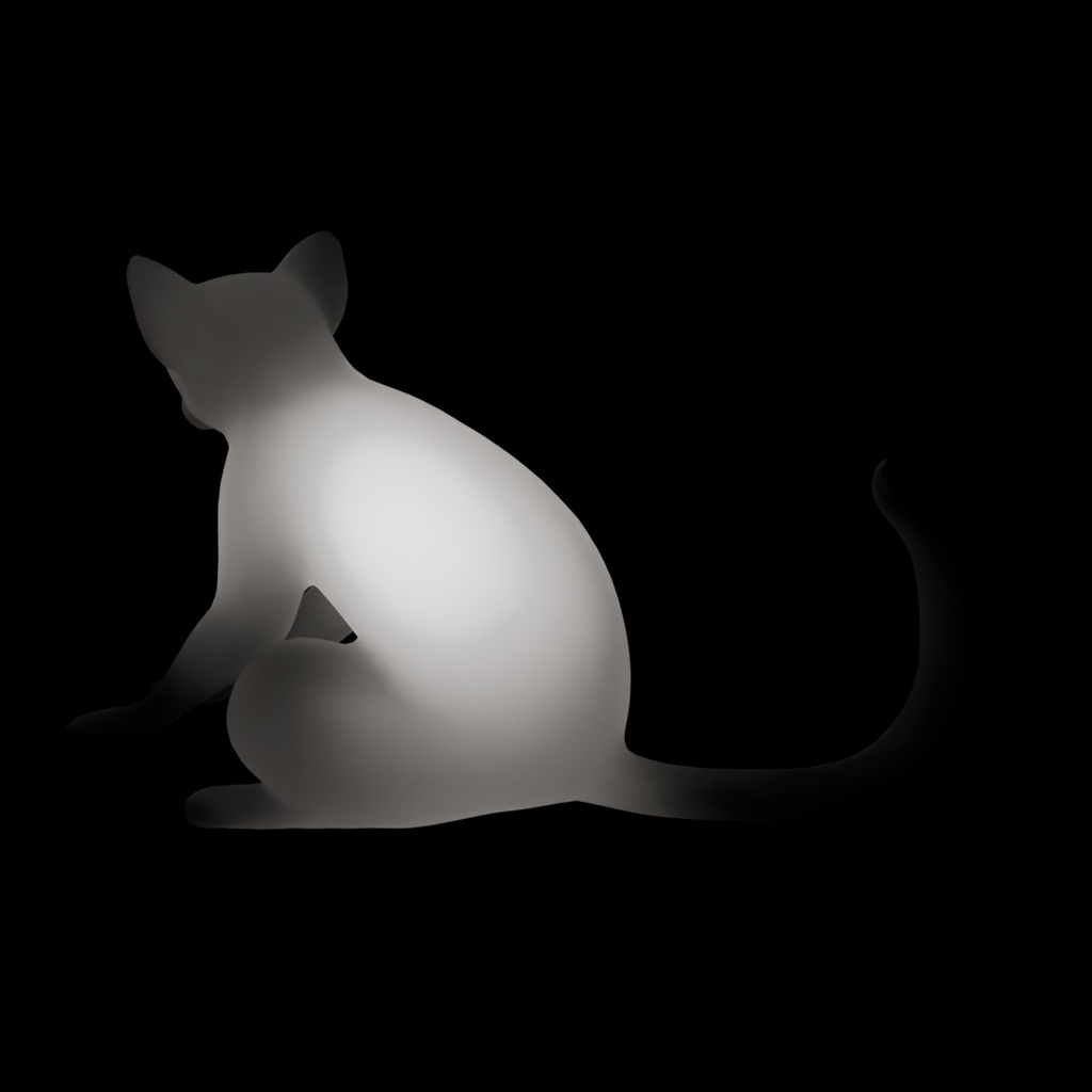 【Blender】 ワオキツネザルの間接照明 Indirect lighting for the ring-tailed lemur