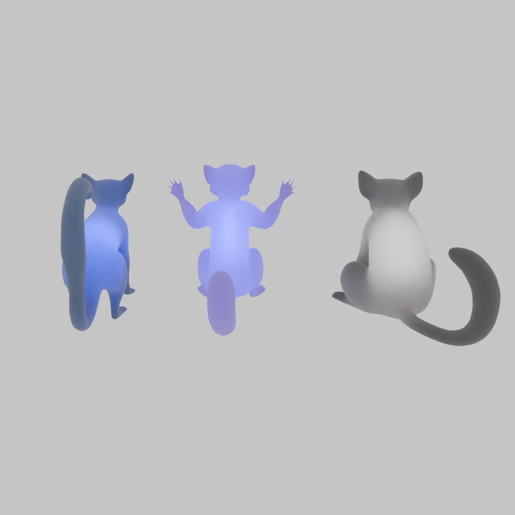 【Blender】 ワオキツネザルの間接照明 Indirect lighting for the ring-tailed lemur