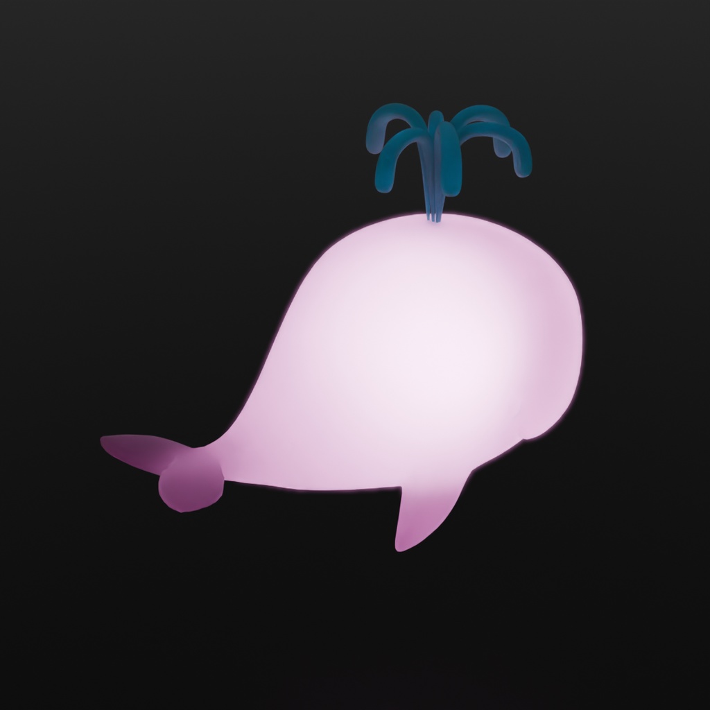 【Blender】 クジラの間接照明 Indirect lighting for whales