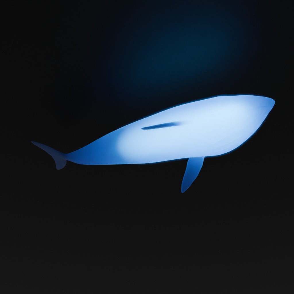 【Blender】 クジラの間接照明 Indirect lighting for whales