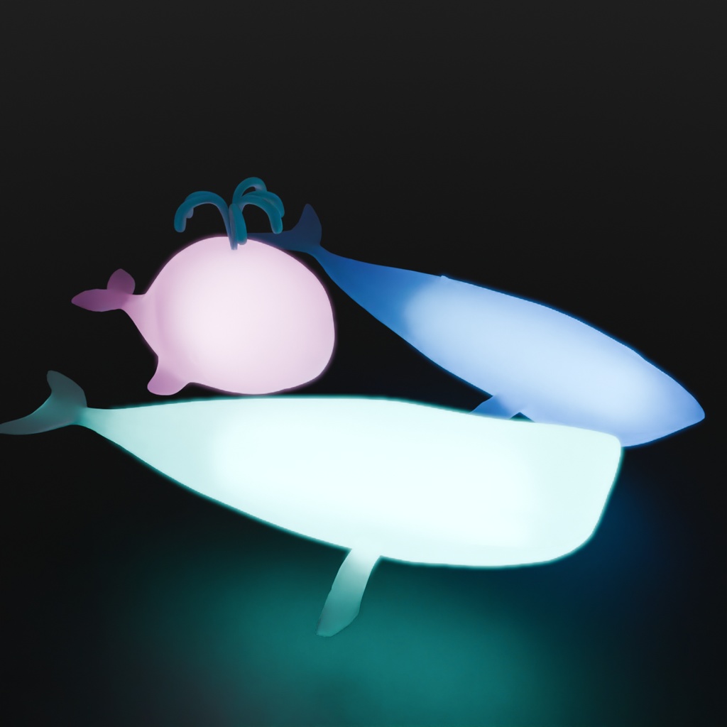 【Blender】 クジラの間接照明 Indirect lighting for whales
